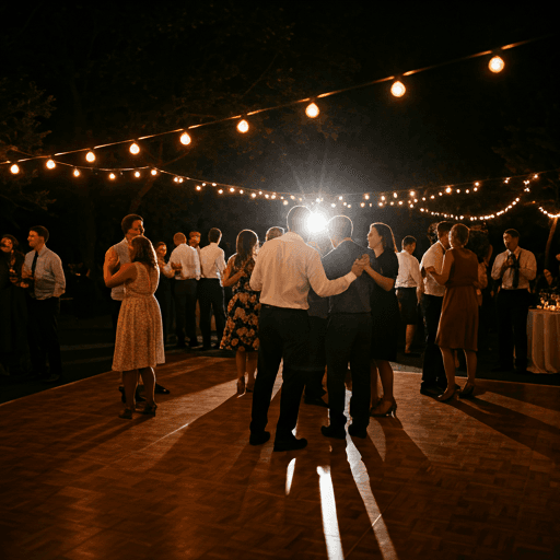 Late night food station setup at an event